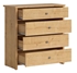 Picture of Black Red White Porto II Drawer Oak