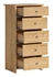 Picture of Black Red White Porto III Drawer Oak