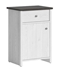 Picture of Black Red White Porto IV Drawer White Larch