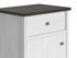 Picture of Black Red White Porto IV Drawer White Larch