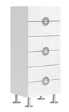 Show details for Black Red White Ringo KOM6S Drawer 50x120cm Alpine White/White Gloss