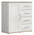 Picture of Black Red White Romance Chest Of Drawers 45x99x93cm White