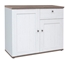 Picture of Black Red White Stockholm KOM2D1S Drawer White Pine/Sonoma Oak Dark