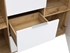 Picture of Black Red White Zele Drawer 41x135x86cm White Oak