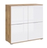 Picture of Black Red White Zele KOM4D Cupboard Wotan Oak/White Gloss