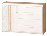 Show details for DaVita Adel 65.34 Chest Of Drawers Bunratti Oak/Vanilla