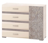 Show details for DaVita Freska 66.33 Chest Of Drawers Kena/White Sand/Gray