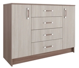 Show details for DSV Ronda KMR1200.1 Chest Of Drawers Light/Dark Ash Shimo