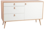 Show details for Home4you Chest Of Drawers Helena White/Oak