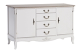 Show details for Home4you Elizabeth Chest Of Drawers 142x49x84cm White/Brown