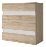 Show details for Idzczak Furniture Milan 4S Chest Of Drawers Sonoma Oak White