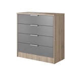 Show details for Idzczak Meble Milano 46 4S Chest Of Drawers Remo Sand / Gray