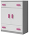 Picture of Idzczak Meble Smyk II 03 Chest Of Drawers 2S2D Gray / Pink