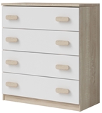 Show details for Idzczak Meble Smyk III 02 Chest Of Drawers 4S White / Brown