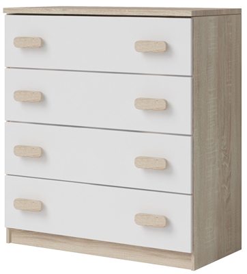 Picture of Idzczak Meble Smyk III 02 Chest Of Drawers 4S White / Brown