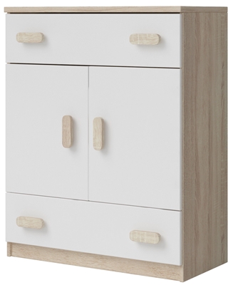 Picture of Idzczak Meble Smyk III 03 Chest Of Drawers 2S2D White / Brown