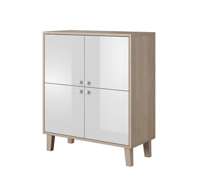 Picture of Idzczak Meble Sonata 02 Chest Of Drawers Sonoma Oak/White