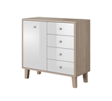 Show details for Idzczak Meble Sonata 03 1D43 Chest Of Drawers Sonoma Oak/White