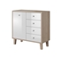 Picture of Idzczak Meble Sonata 03 1D43 Chest Of Drawers Sonoma Oak/White