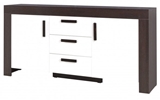 Show details for Jurek Meble Cezar Chest Of Drawers Reg13 Dark Brown / White