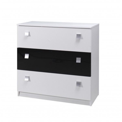 Picture of Maridex Lux Chest Of Drawers Black/White