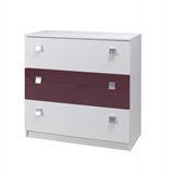 Show details for Maridex Lux Chest Of Drawers White/Purple