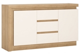 Show details for Meble Wojcik Lyon LYOK01 Chest Of Drawers White/Riviera Light Oak