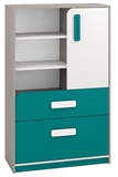 Show details for ML Meble Chest Of Drawers IQ 07 Turquoise