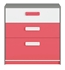 Picture of ML Meble Chest Of Drawers IQ 10 Pink