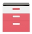 Picture of ML Meble Chest Of Drawers IQ 10 Pink