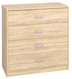 Show details for ML Meble Chest Of Drawers ML 03 Sonoma Oak 92x41cm