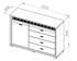 Picture of ML Meble Dallas 03 Chest Of Drawers Walnut/White