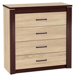 Show details for ML Furniture Oliwier 12 Chest Of Drawers Sonoma Oak / Wenge