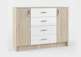 Show details for MN Sofi SKM1200.1 Chest Of Drawers Sonoma Oak/White