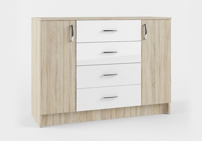 Picture of MN Sofi SKM1200.1 Chest Of Drawers Sonoma Oak/White