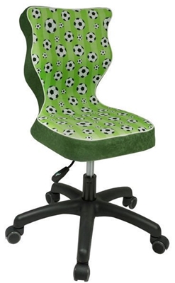 Picture of Children&#39;s chair Entelo ST29 Black / Green, 370x350x830 mm
