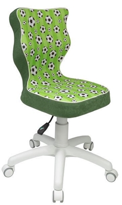 Picture of Children&#39;s chair Entelo ST29 White / Green, 370x350x830 mm