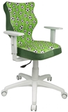 Show details for Children&#39;s chair Entelo ST29 White / Green, 400x370x1000 mm