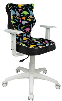Picture of Children&#39;s chair Entelo ST30 White / Black, 400x370x1000 mm