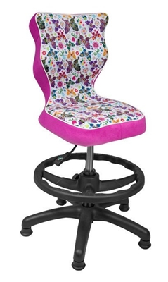 Picture of Children&#39;s chair Entelo ST31 Butteflies Pink