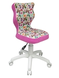 Show details for Children&#39;s chair Entelo ST31 Butterfly Pink / White
