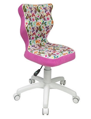 Picture of Children&#39;s chair Entelo ST31 Butterfly Pink / White