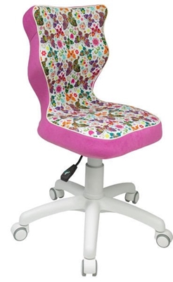 Picture of Children&#39;s chair Entelo ST31 White / Pink, 370x350x830 mm