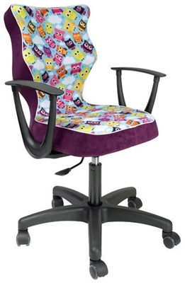 Picture of Children&#39;s chair Entelo ST32 Black / Violet, 400x370x1010 mm