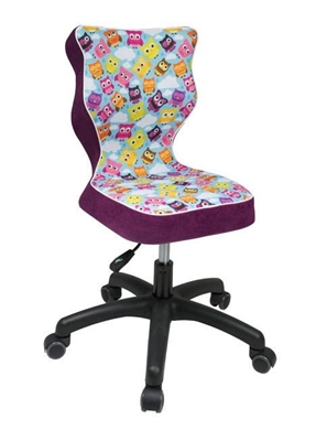 Picture of Children&#39;s chair Entelo ST32 Purple Animals / Black