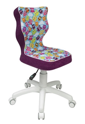 Picture of Children&#39;s chair Entelo ST32 Purple Owl / White
