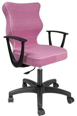 Picture of Children&#39;s chair Entelo VS08 Black / Pink, 400x370x1010 mm