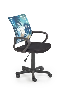 Picture of Children&#39;s chair Halmar Hanoi Summer Black / Blue