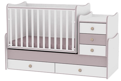 Picture of Children&#39;s bed Bertoni Lorelli Maxi Plus White / Cappuccino, 166x72 cm