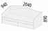 Picture of Children&#39;s bed DaVita Fristail 56.11 Oak / Cream, 204x94 cm
